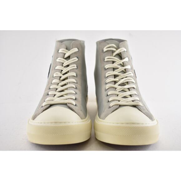 Louis Vuitton Tattoo Grey Satin Suede Kim Jones High Top Sneakers UK 9 US 10 11 - Picture 6 of 14